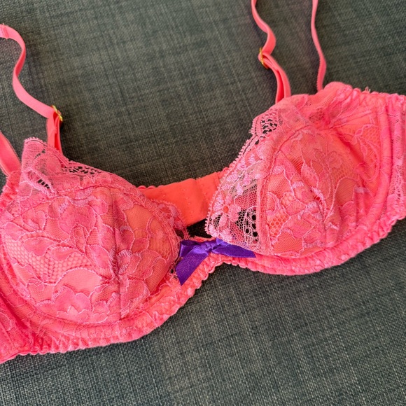 Agent Provocateur Pink Lace Bra - Picture 2 of 4